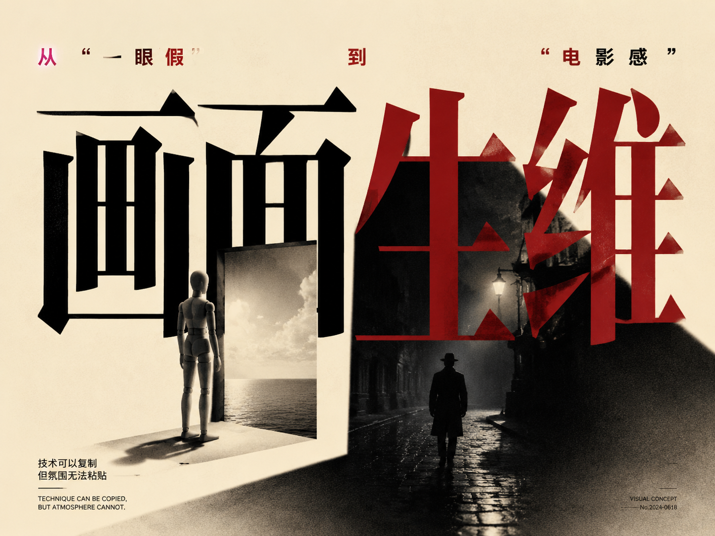 【提示词第9节】从”一眼假”到”电影感”：前景遮挡与空气介质——两个被严重低估的AI画面升维密码