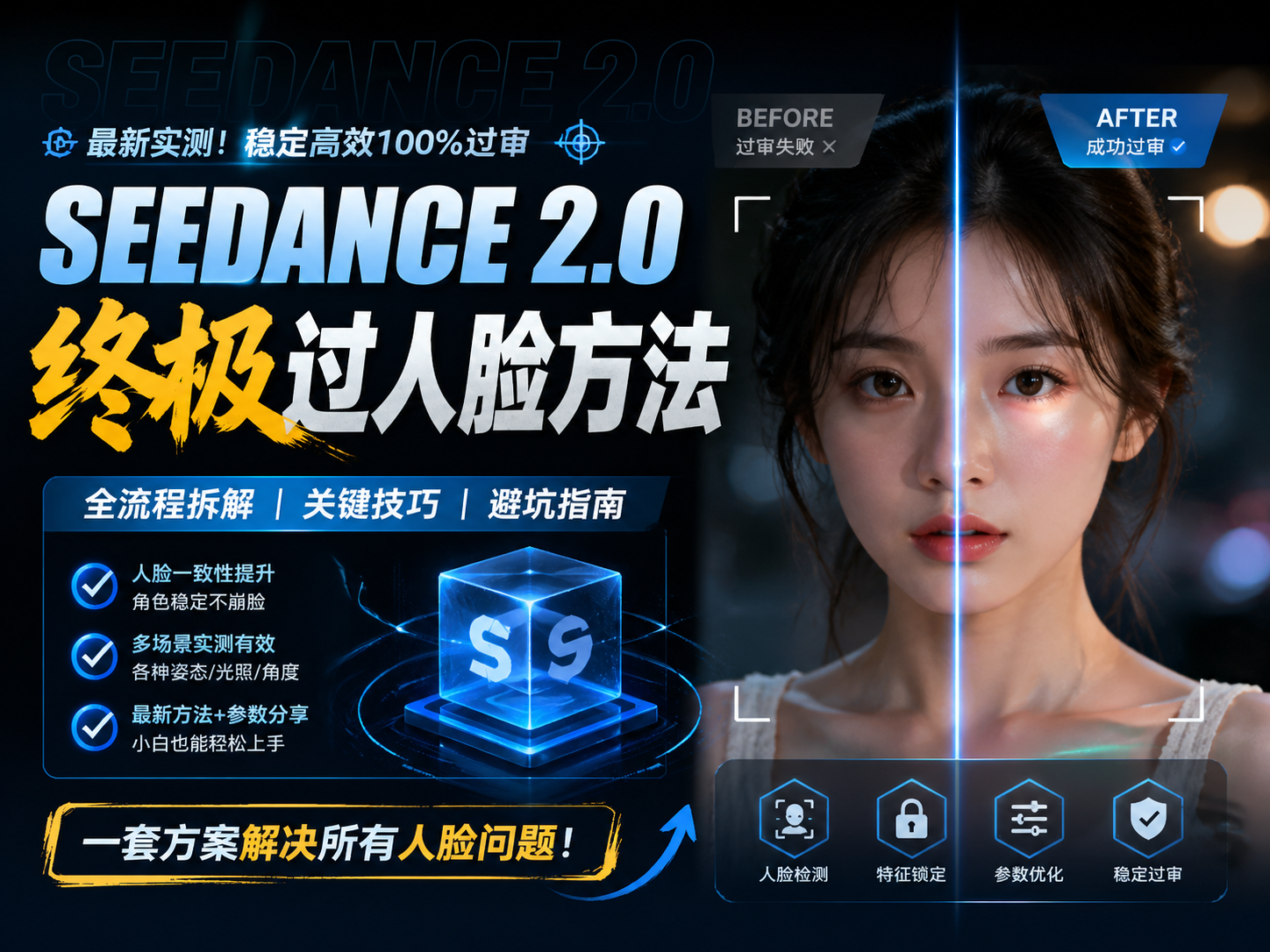 Seedance 2.0 过真人脸终极方案
